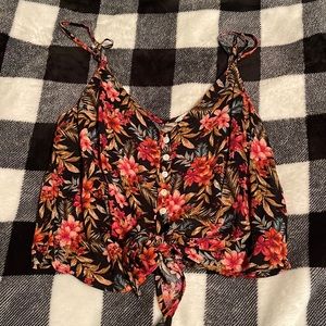 Floral Cropped AE Tank